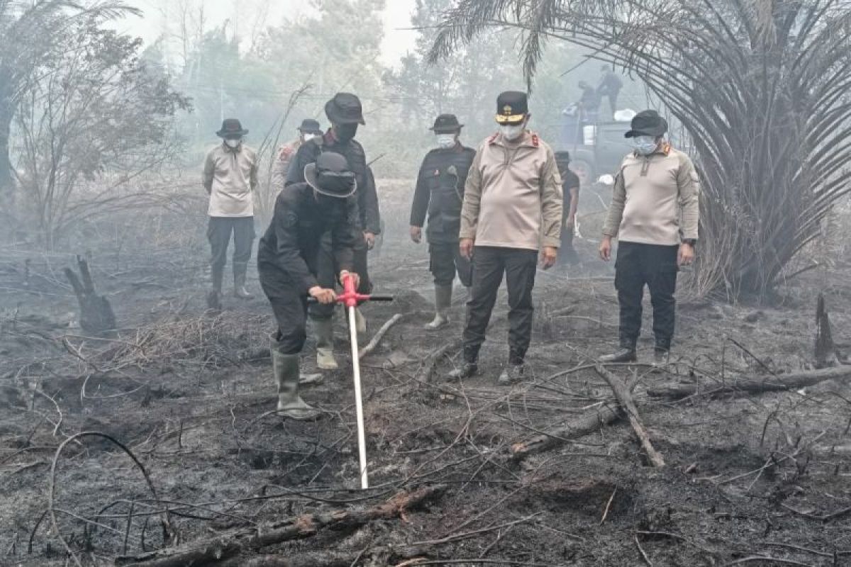 Polda Kalteng uji Hartindo AF31 untuk padamkan bara gambut