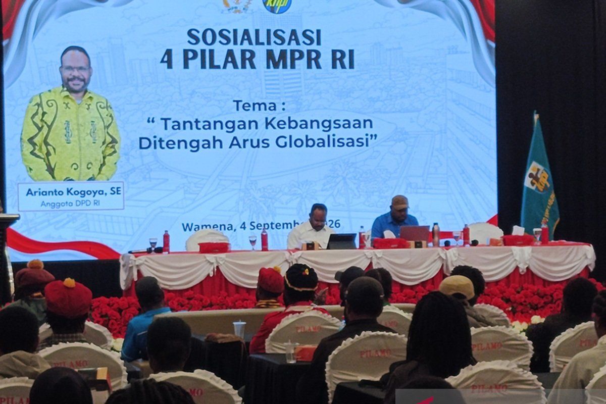 Arianto Kogoya sosialisasikan Empat Pilar MPR kepada pemuda Papua Pegunungan