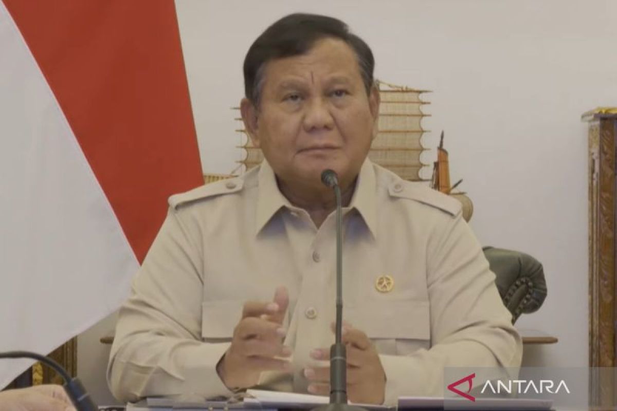 Prabowo pantau perkembangan penanganan bencana untuk kesiapsiagaan