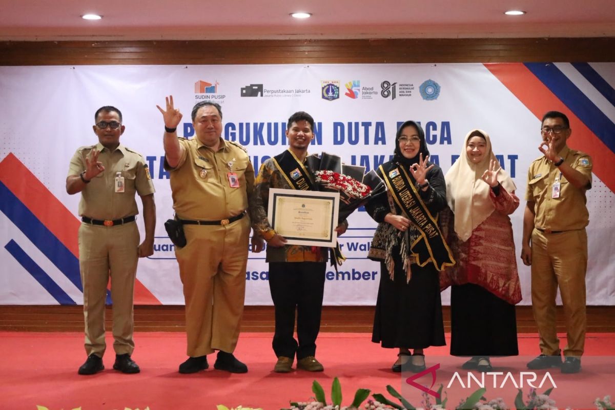 Duta Baca Jakarta Pusat 2026 dikukuhkan untuk perkuat budaya literasi