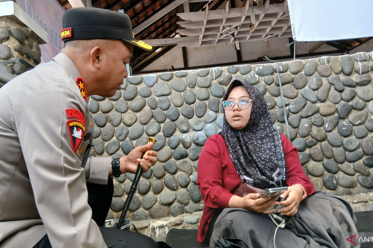 Kapolda Banten beri dukungan moral ke istri pewarta ANTARA