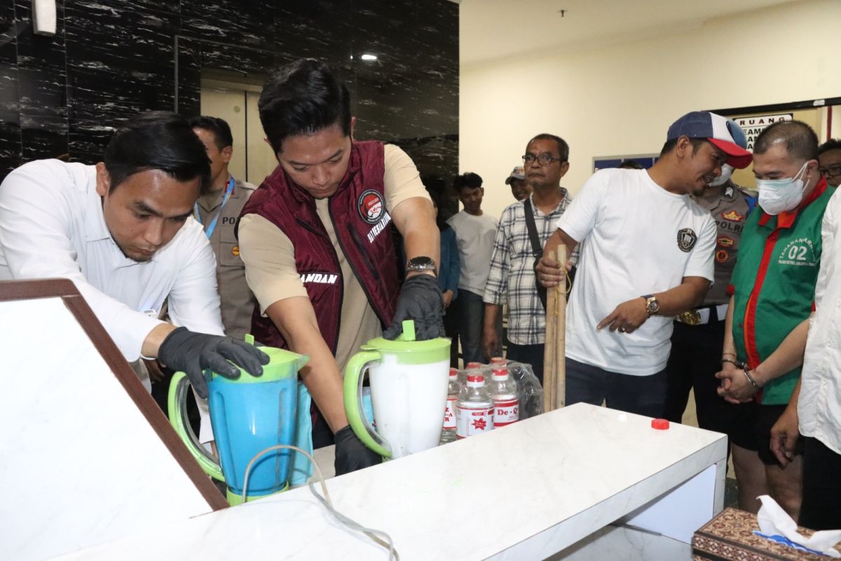 Pemusnahan Barang Bukti Narkotika Hasil Operasi Polres Jakbar