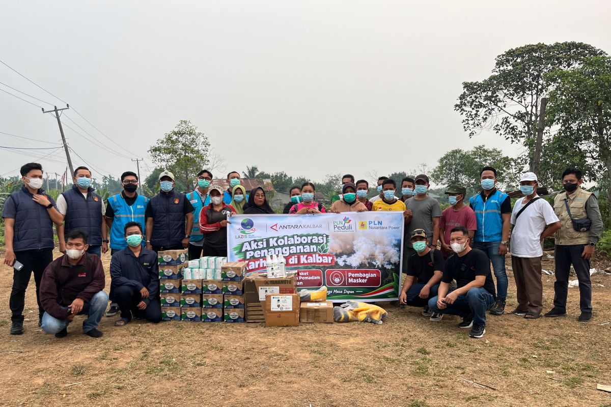 ANTARA Kalbar - PLN Nusantara Power serahkan bantuan tangani karhutla