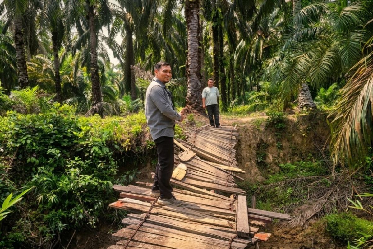 Harus Lewati Jalan Berlumpur dan Minim Sinyal di Rantau Prapat, Kepala Unit BRI Menemani UMKM untuk Naik Kelas