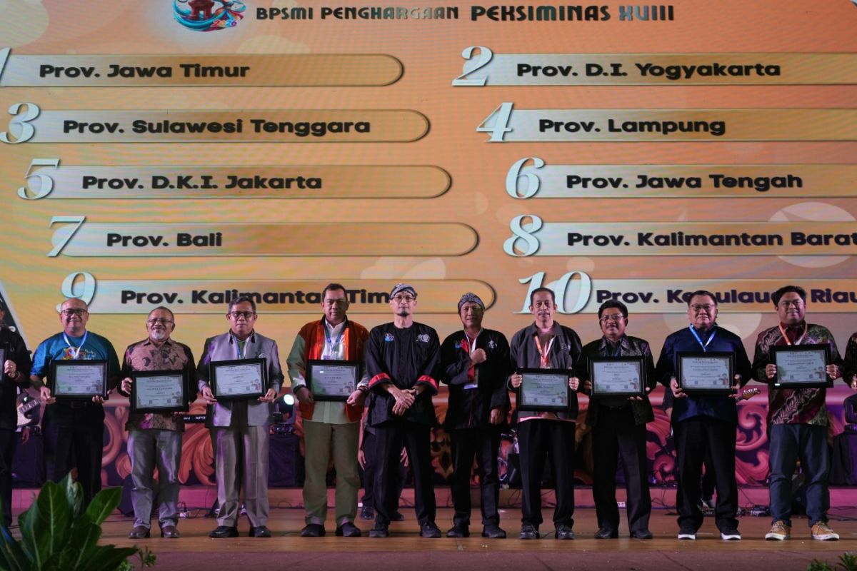 Jawa Timur juara umum Pekan Seni Mahasiswa Nasional 2026