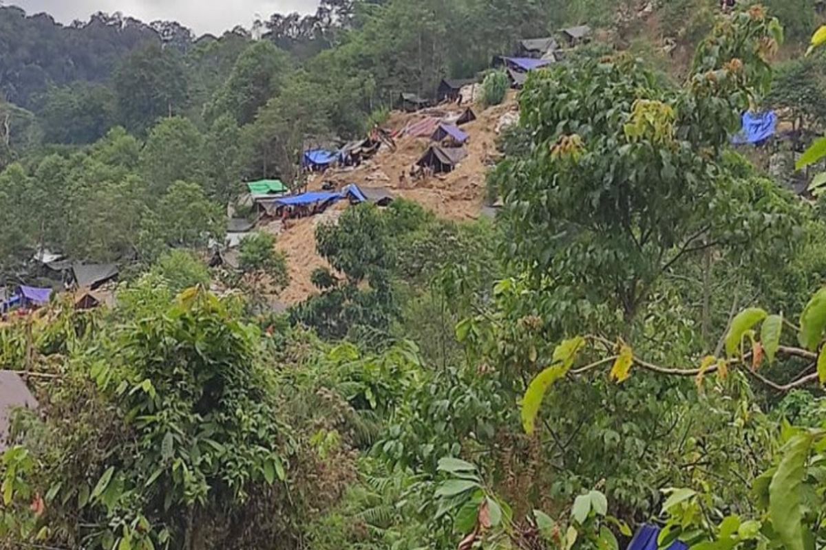 Tambang emas tanpa izin di Dongi Dongi Sulteng longsor