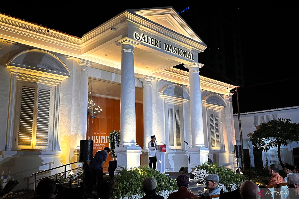 Menteri Kebudayaan meresmikan pameran karya Nasirun di Galeri Nasional