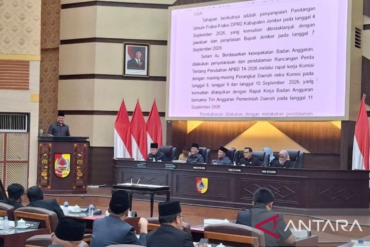 Pemkab-DPRD Jember sahkan Raperda P-APBD 2026 fokus tekan kemiskinan - ANTARA News Jawa Timur
