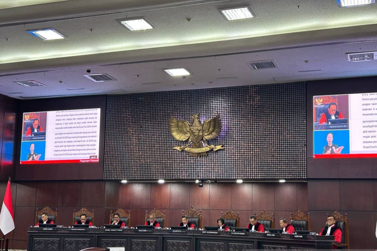 Siang ini MK putuskan 20 permohonan uji materiil undang-undang — NadiKabar.com