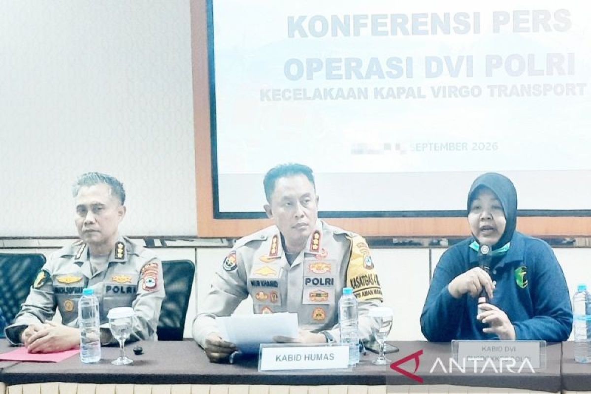 Identifikasi 133 Data Ante Mortem Korban Kapal Virgo oleh Pusdokkes Polri