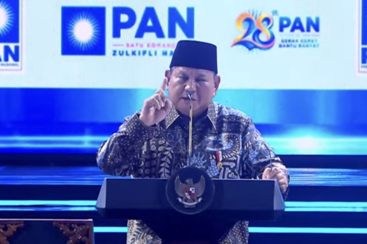 Prabowo di HUT PAN: Saya datang sebagai saudara dan abang