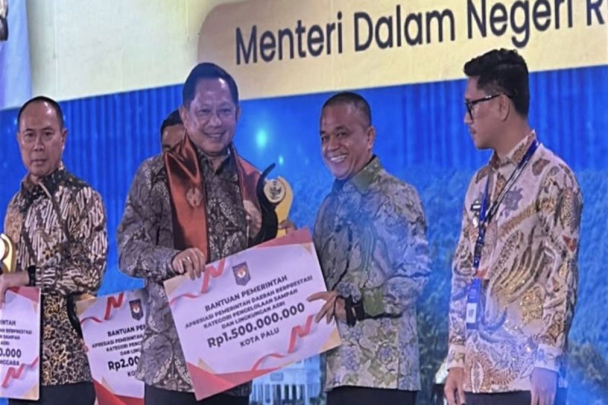 Kota Palu sabet penghargaan nasional pengelolaan sampah-lingkungan asri