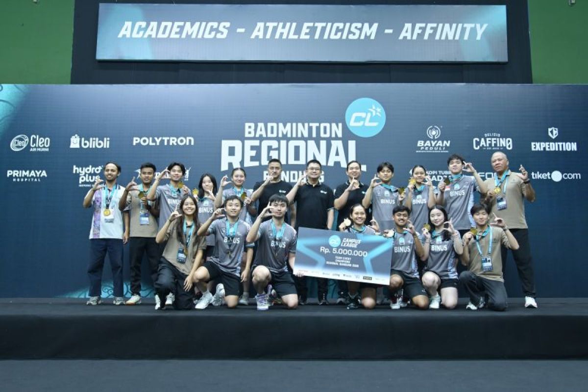 Binus juarai Campus League Badminton Bandung lewat drama tiga gim