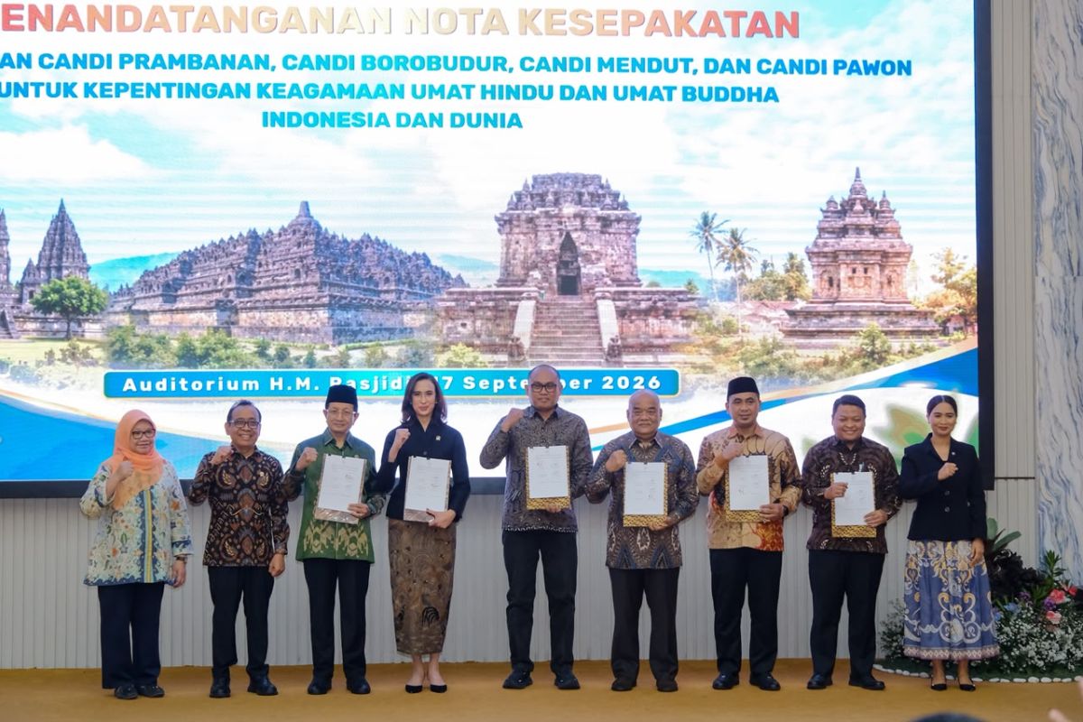 Kemenpar berkolaborasi optimalkan 4 candi sebagai pusat wisata religi