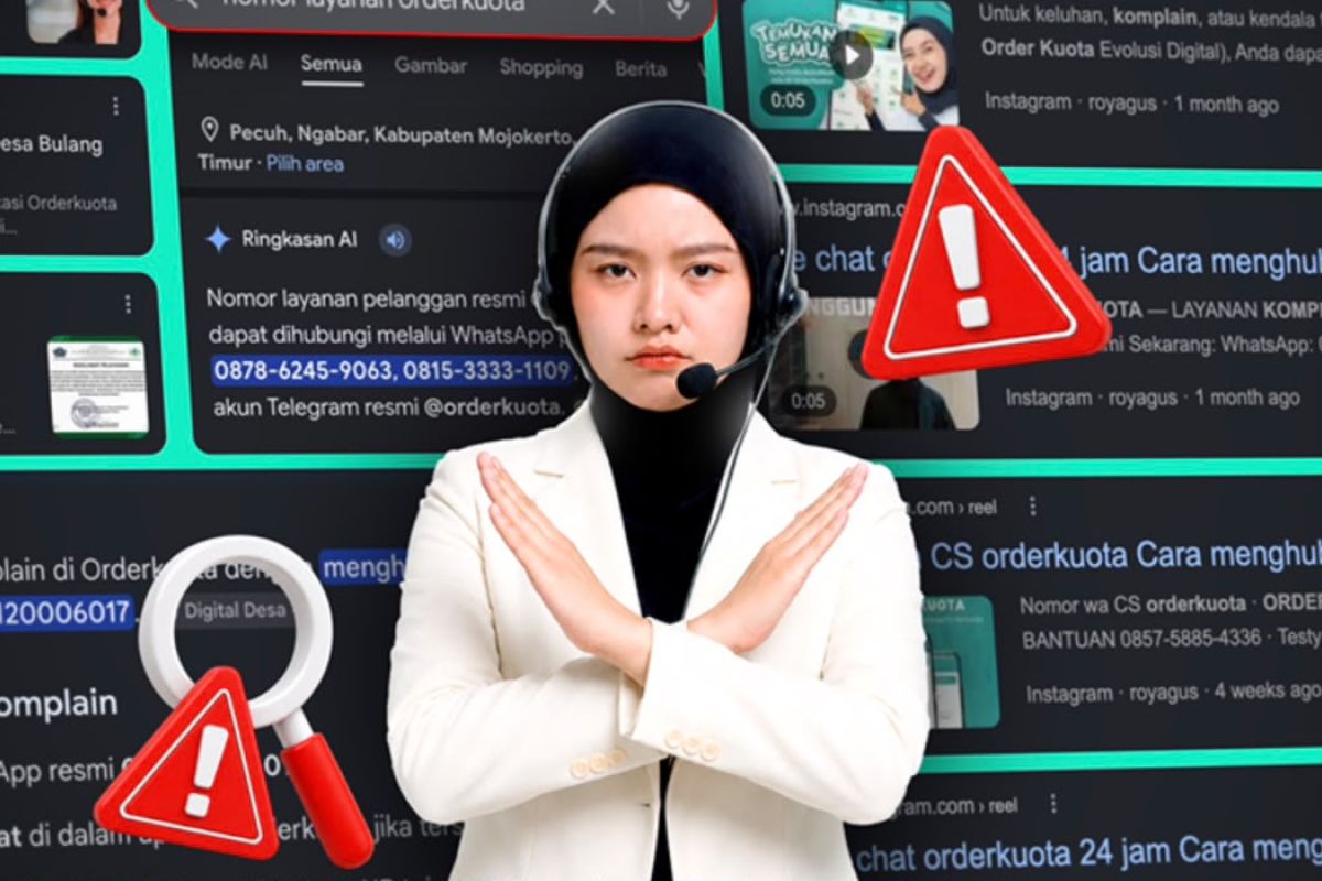 Platform Orderkuota bongkar penipuan bermodus "customer service"