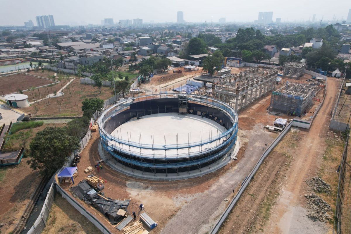 Progres Proyek yang Mendukung Ketahanan Air Bersih Jakarta, Pembangunan Reservoir DC Semanan Karya WIKA