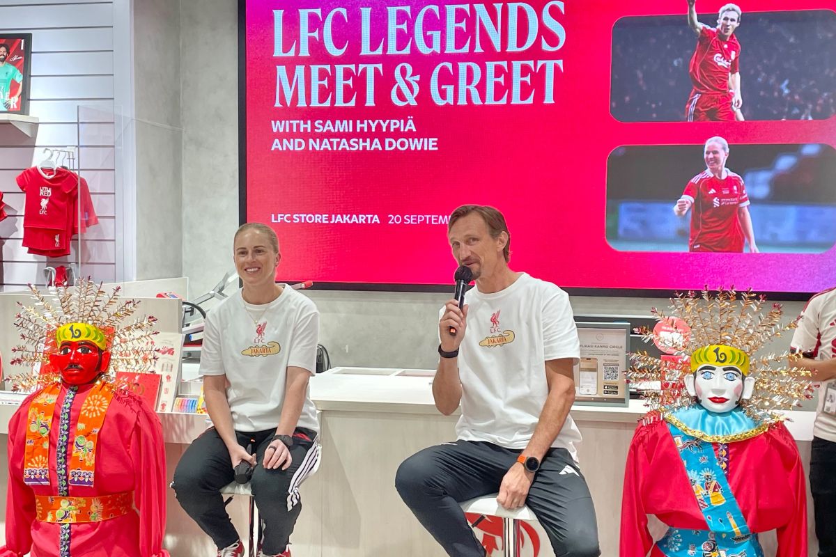 Sami Hyypia dan Natasha Dowie sapa penggemar Liverpool di Jakarta
