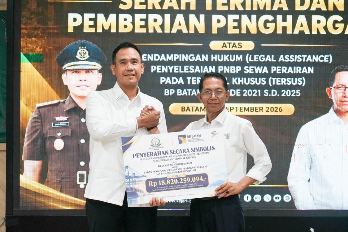 BP Batam-Kejari tuntaskan PNBP Sewa Perairan Terminal Khusus Rp18,82 M