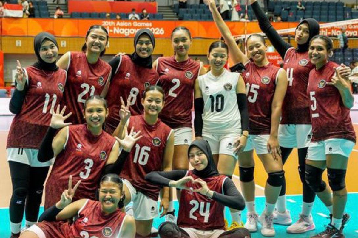 Tim voli putri Indonesia tutup Asian Games 2026 di posisi keenam