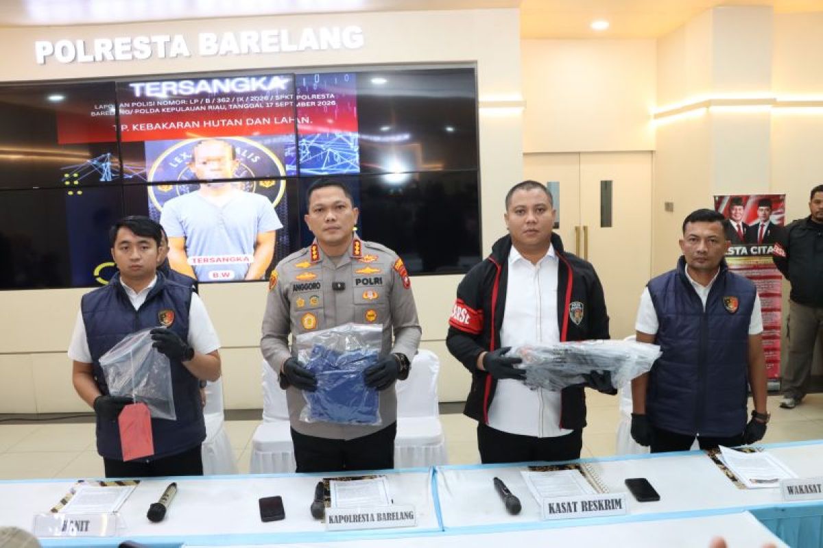 Polresta Barelang tetapkan tersangka kebakaran lahan di Batam
