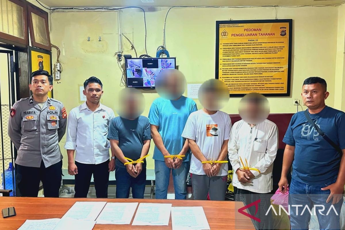 Polda Gorontalo serahkan empat tersangka perusakan hutan ke Kejari