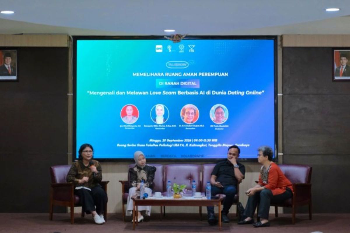 Cegah Love Scam Berbasis AI, Omi dan Savy Amira Edukasi Mahasiswa Surabaya