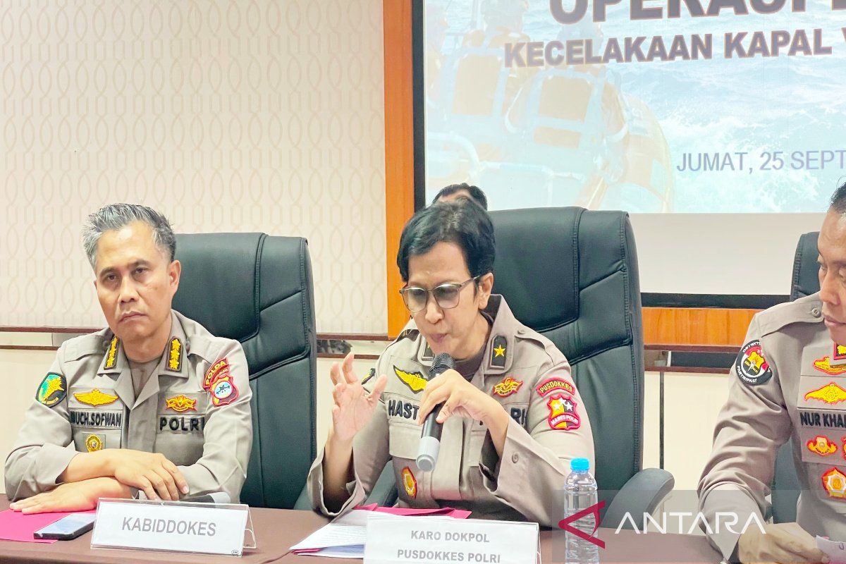 DVI Polda Kalsel identifikasi lima korban Kapal Virgo malam ini