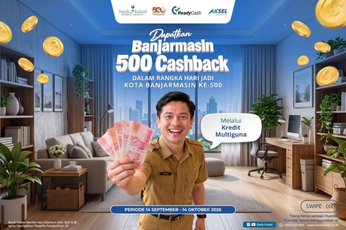 Bank Kalsel hadirkan promo spesial "Banjarmasin 500 Cashback" - ANTARA News Kalimantan Selatan