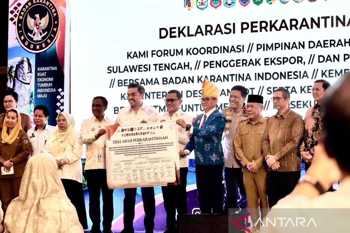 Barantin buat gerakan 1.000 pelaku usaha di Sulteng untuk ekspor
