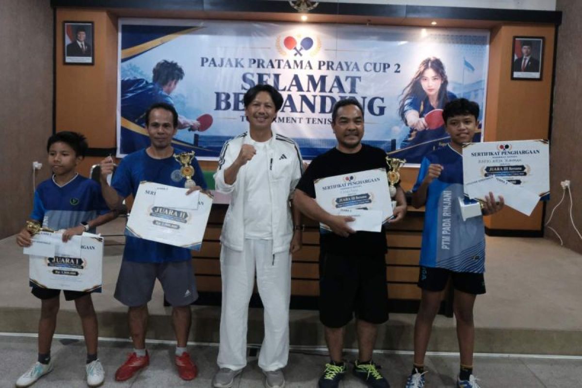 KPP Pratama Praya sukses gelar turnamen tenis meja se-Lombok