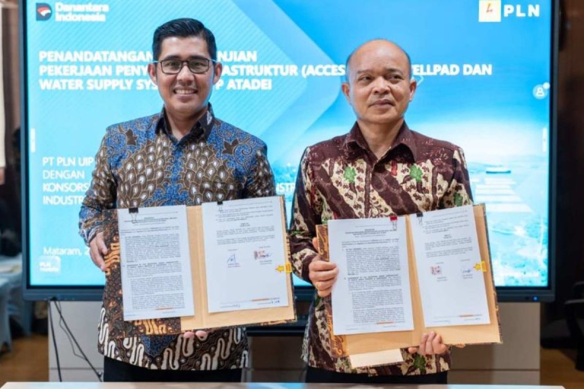 PLN UIP Nusra teken kontrak penyiapan infrastruktur pendukung PLTP Atadei
