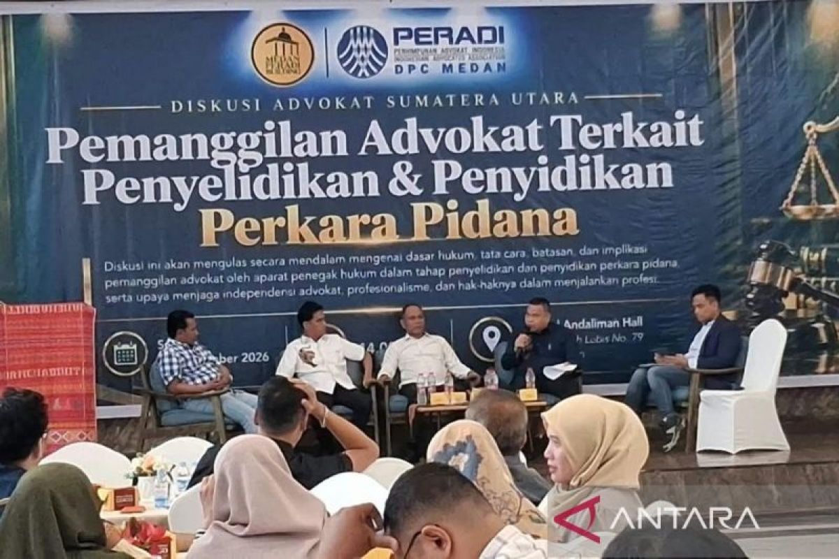 Peradi Medan bahas perlindungan hukum untuk advokat