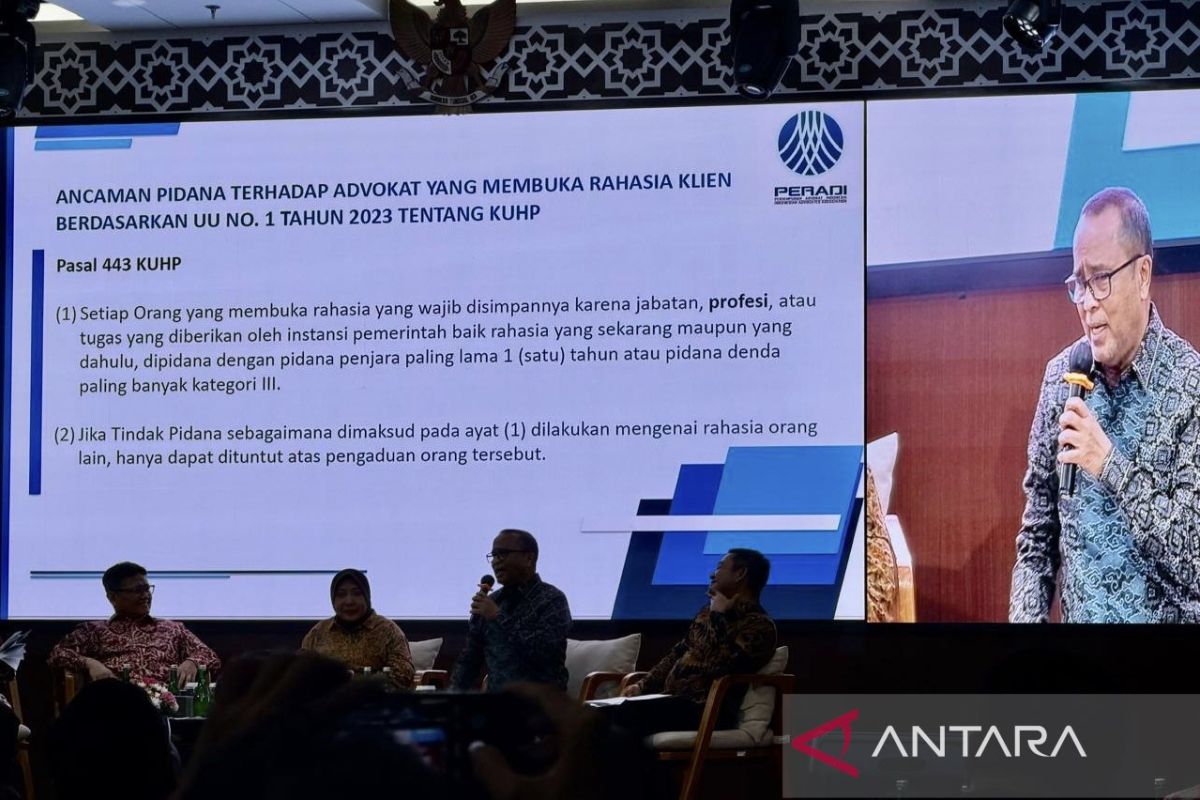 Peradi: Advokat tak bisa jadi pelapor transaksi keuangan mencurigakan