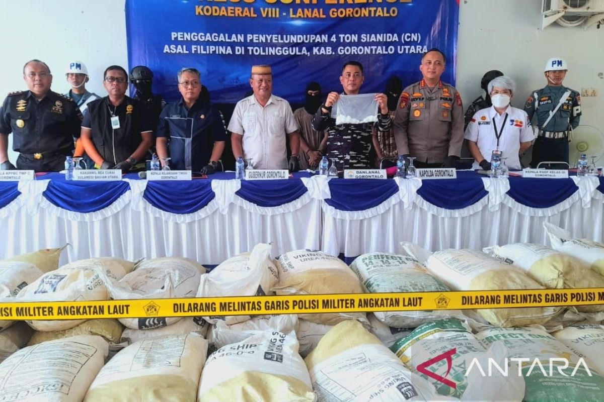 4,1 ton sianida asal Filipina digagalkan di Gorontalo Utara — NadiKabar.com