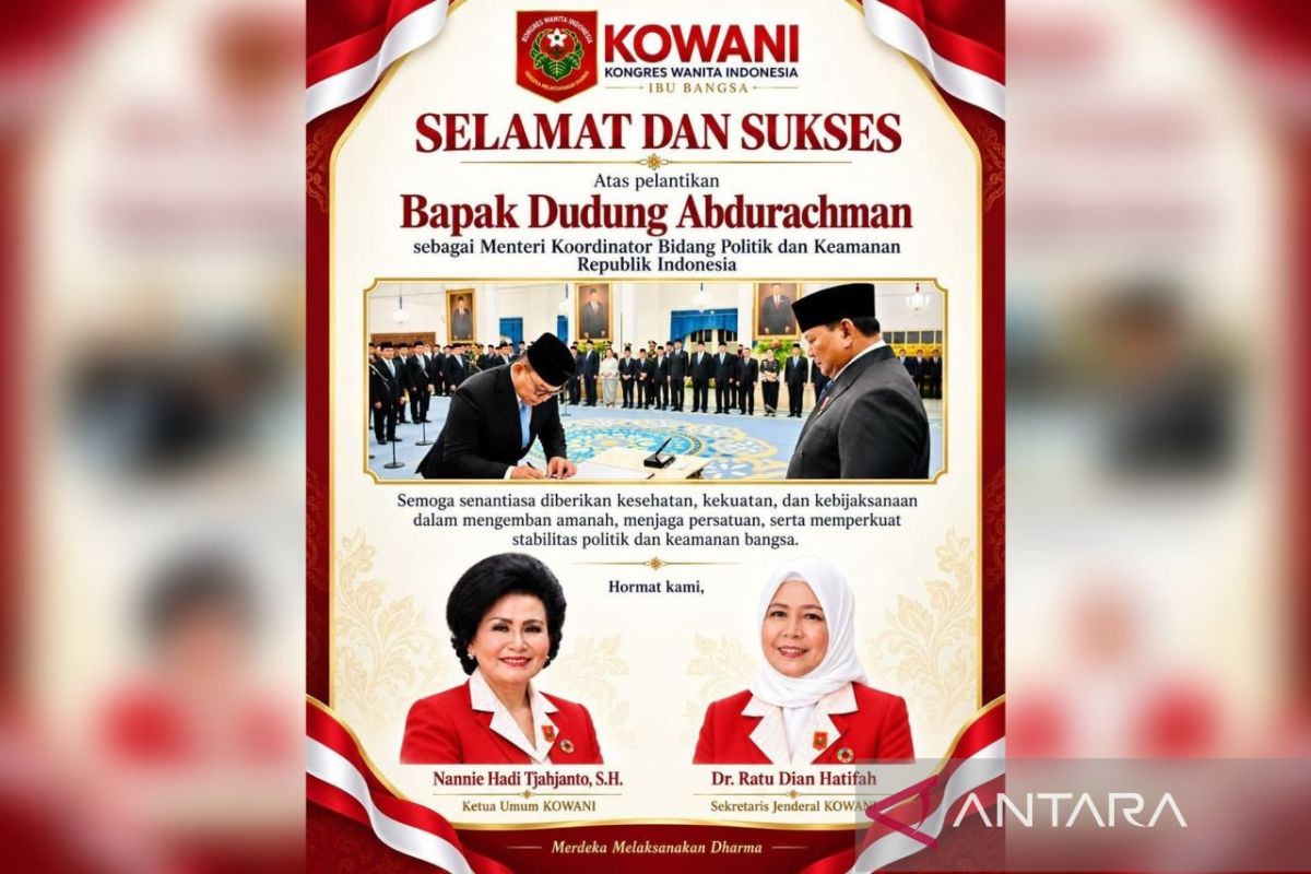 Kowani sampaikan selamat Dudung Abdurachman ditunjuk jadi Menko Polkam — NadiKabar.com