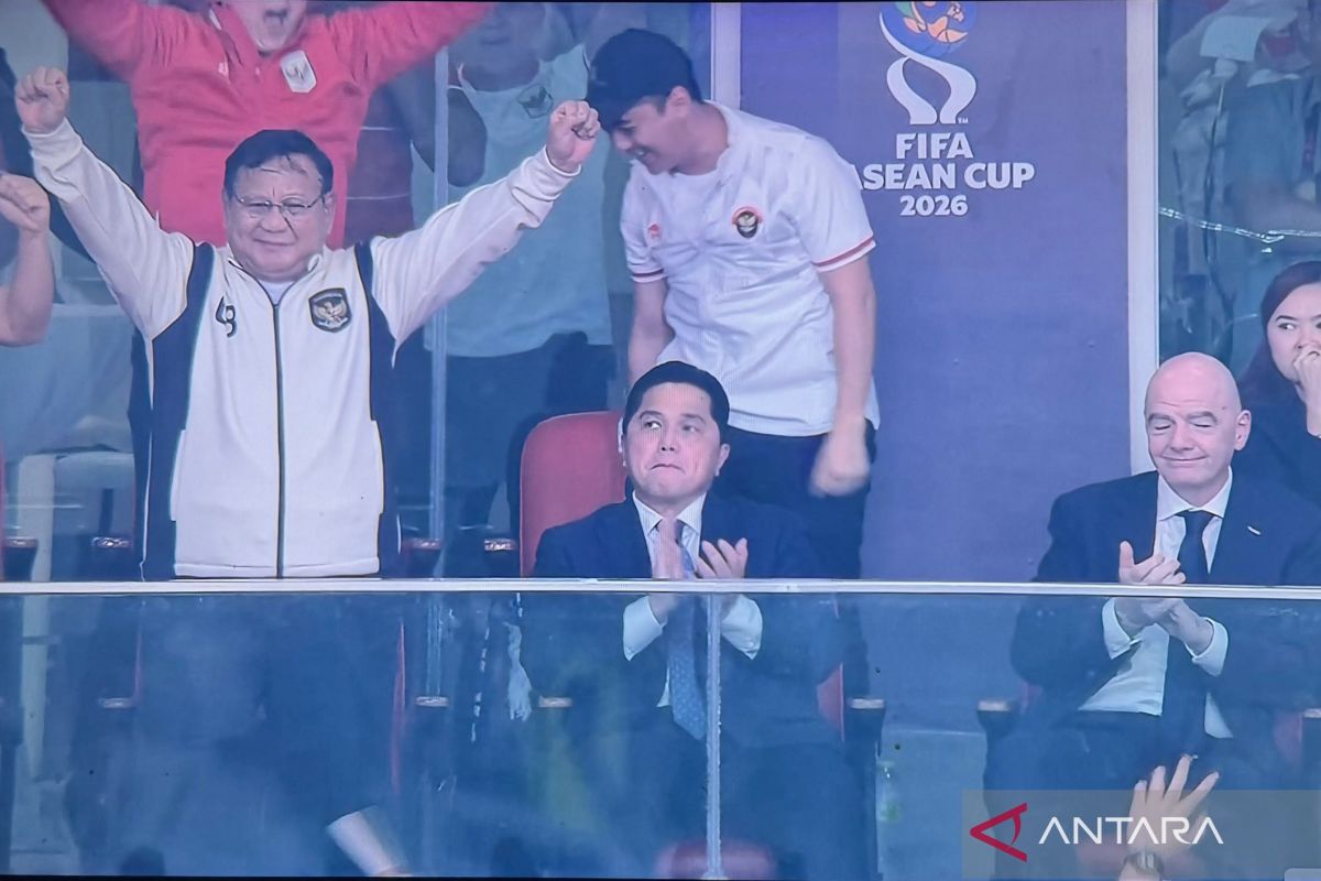 Momen Prabowo rayakan gol pertama Indonesia saat hadapi Thailand — NadiKabar.com