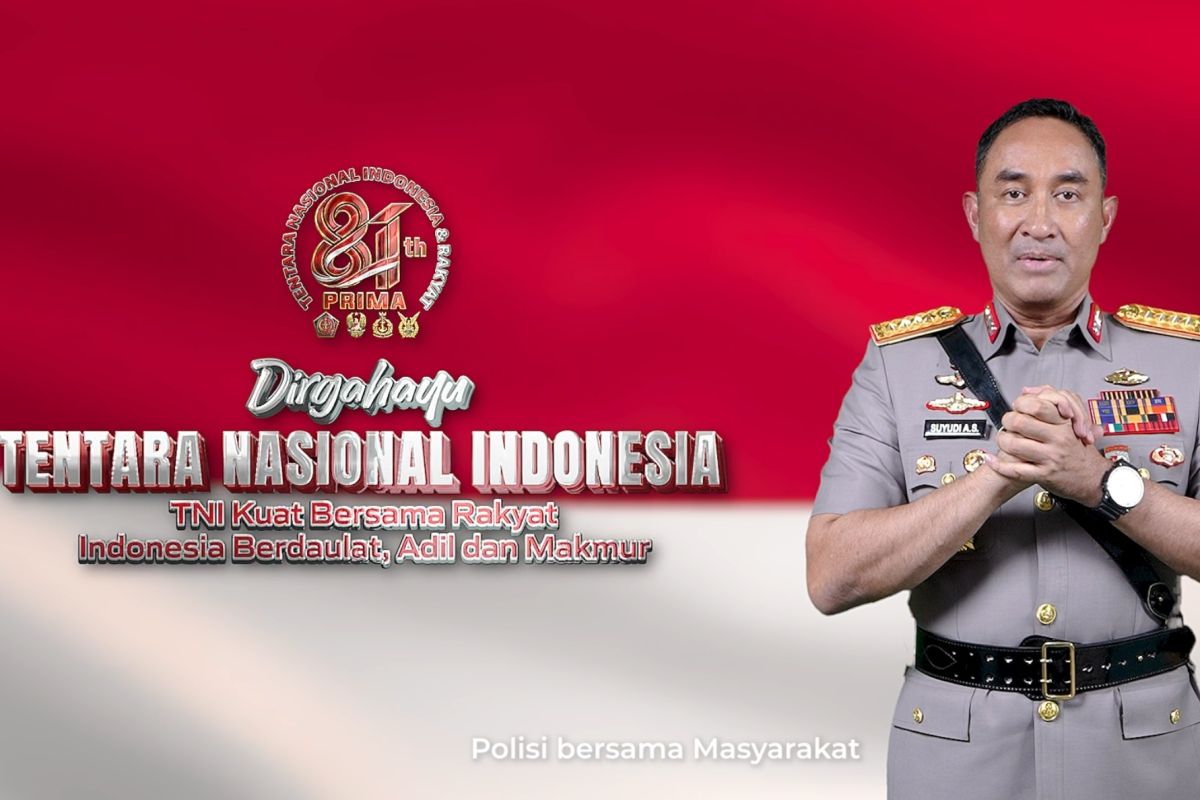HUT TNI, Kapolri tegaskan sinergi kuat TNI-Polri untuk Indonesia — NadiKabar.com