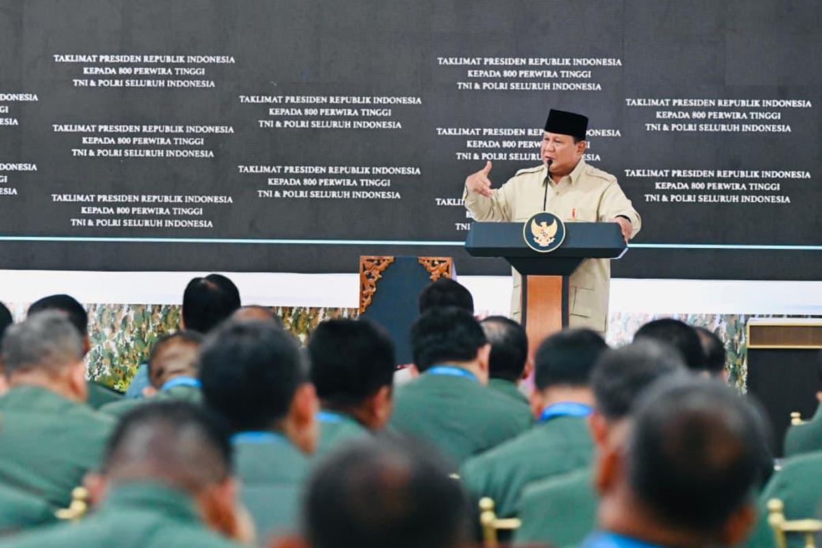 Prabowo sampaikan taklimat kepada 800 perwira tinggi TNI/Polri — NadiKabar.com
