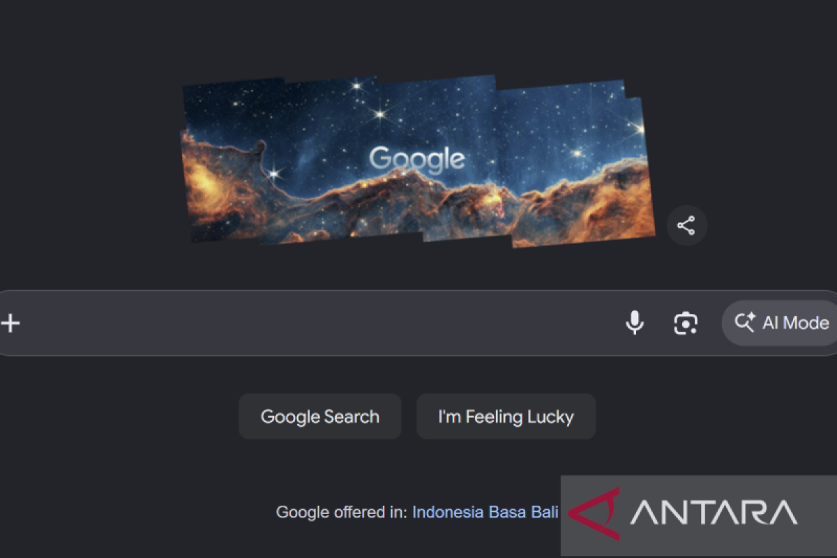 Ilustrasi antariksa ada di Google, ini jawabannya