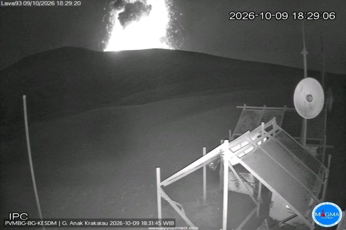 Gunung Anak Krakatau erupsi dua kali pada Jumat petang — NadiKabar.com
