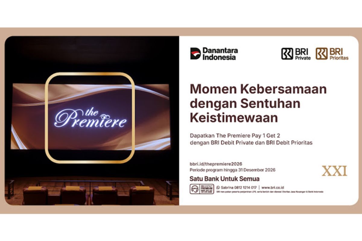 BRI beri promo beli satu dapat dua tiket The Premiere Cinema XXI untuk akhir pekan — NadiKabar.com