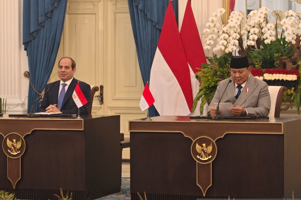 Prabowo-El-Sisi anjurkan deeskalasi konflik di Timur Tengah