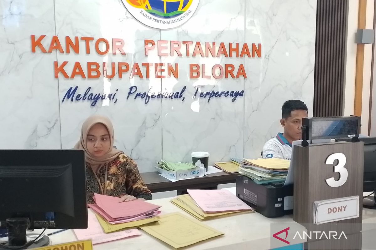 BPN Blora dorong warga urus Roya, per Okt, 5.045 sertifikat diproses
