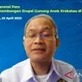 Badan Geologi pantau penumpukan badan Anak Krakatau yang berpotensi timbulkan tsunami