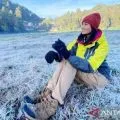 Pesona fenomena embun salju di kaki Gunung Semeru