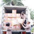 Polres Blitar distribusikan bantuan ke Cianjur Jabar