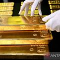 Emas turun seiring kenaikan indeks dolar AS