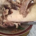 Menikmati sup tunjang khas di Riau