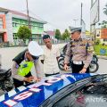 Polres Inhu sanksi  pelanggar lalu lintas selama Operasi Patuh