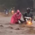 Banjir di sejumlah kawasan akibat hujan deras guyur di Kota Jayapura